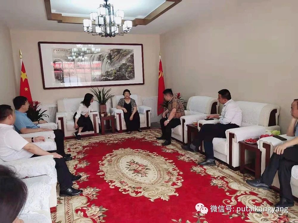 山西省吕梁市离石区区委书记张潞萍一行莅临中国文旅康养委员会考察(图1)