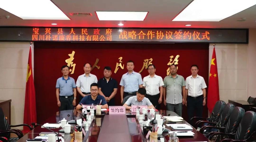 打造天府康养后花园 宝兴县人民政府与四川朴诺康养公司签订战略合作协议(图1)